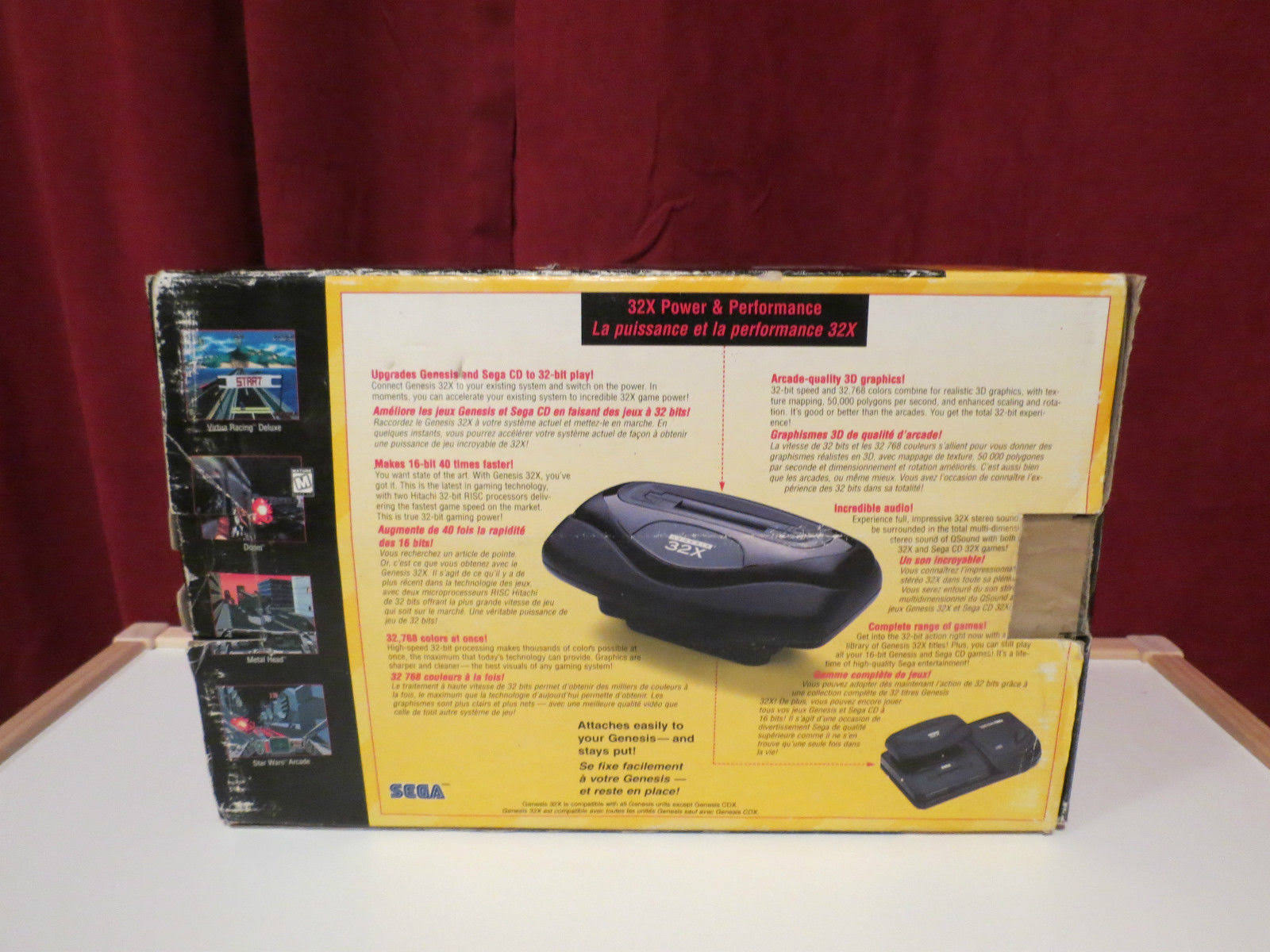 32X System Console with Power Supply & Link Cable a7