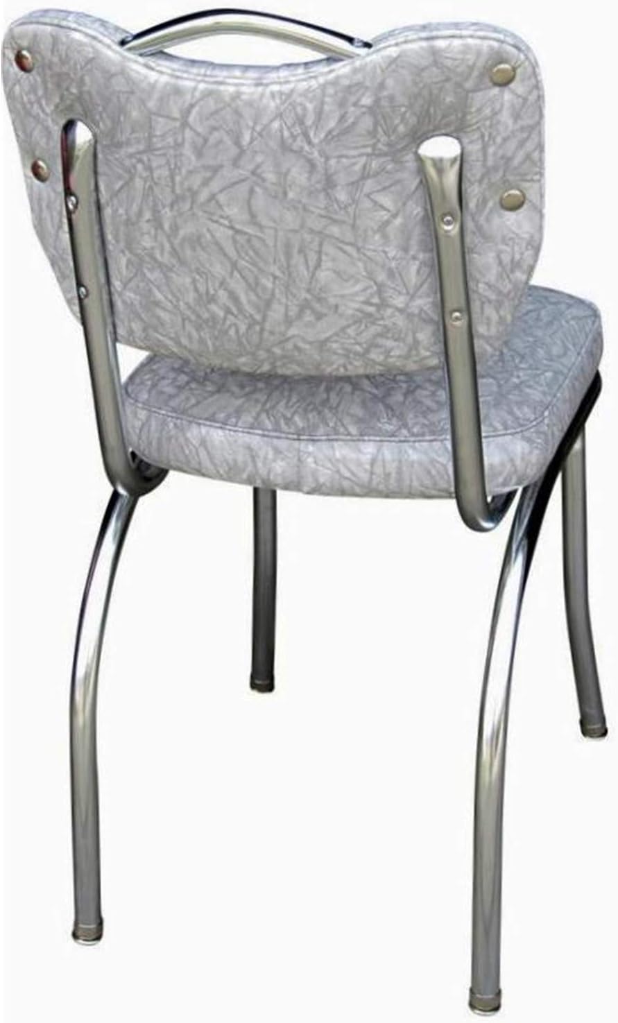 Diner Chair with Channel Back and Box Seat Yellow k7m