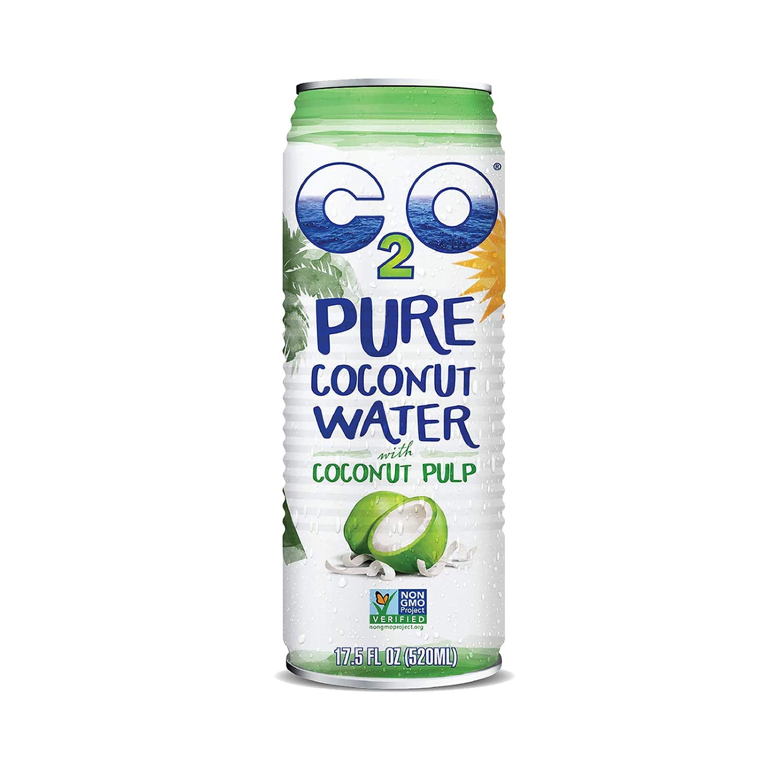 Coconut Water with Pulp, No Added Sugar, 17.5 fl oz Pack of 12 k7