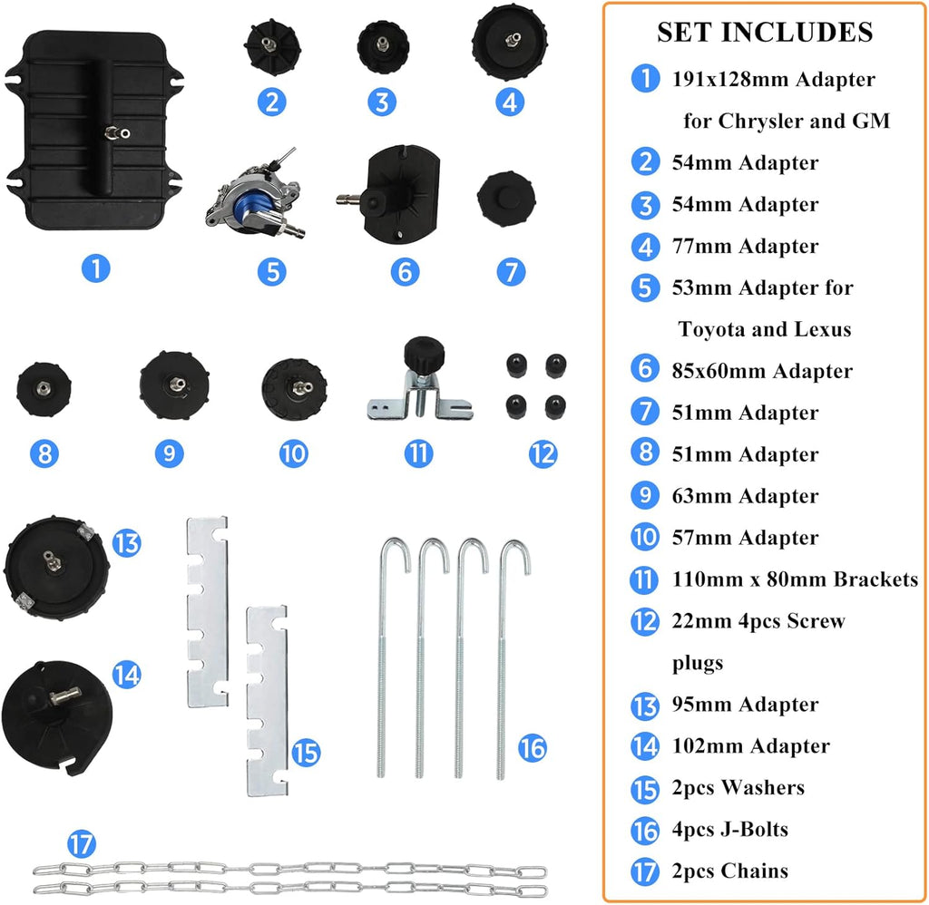 Brake Master Cylinder Adapter Kit with Storage Case k7p