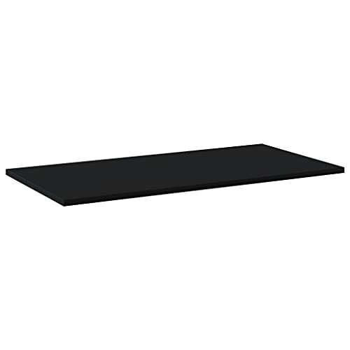 Wood Shelf Replacement Planks 15.7x7.9x0.6 High Gloss Black a7