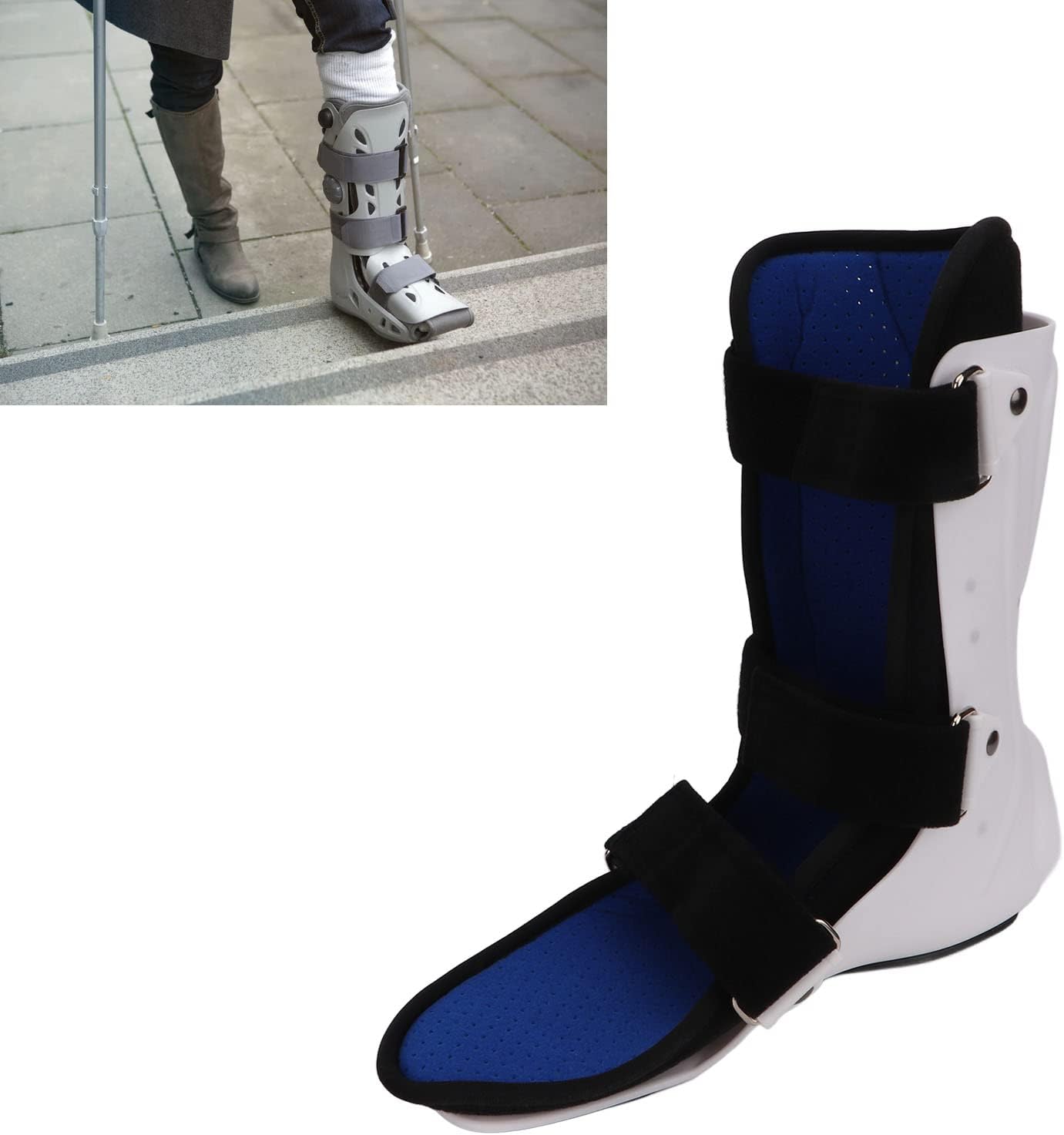 Walking Boot Ankle Fracture Brace Foot Support Right L q7
