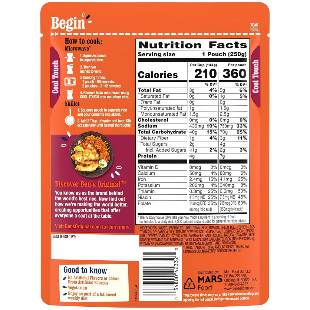 Spanish Style Rice 8.8 oz 6 Pack k7