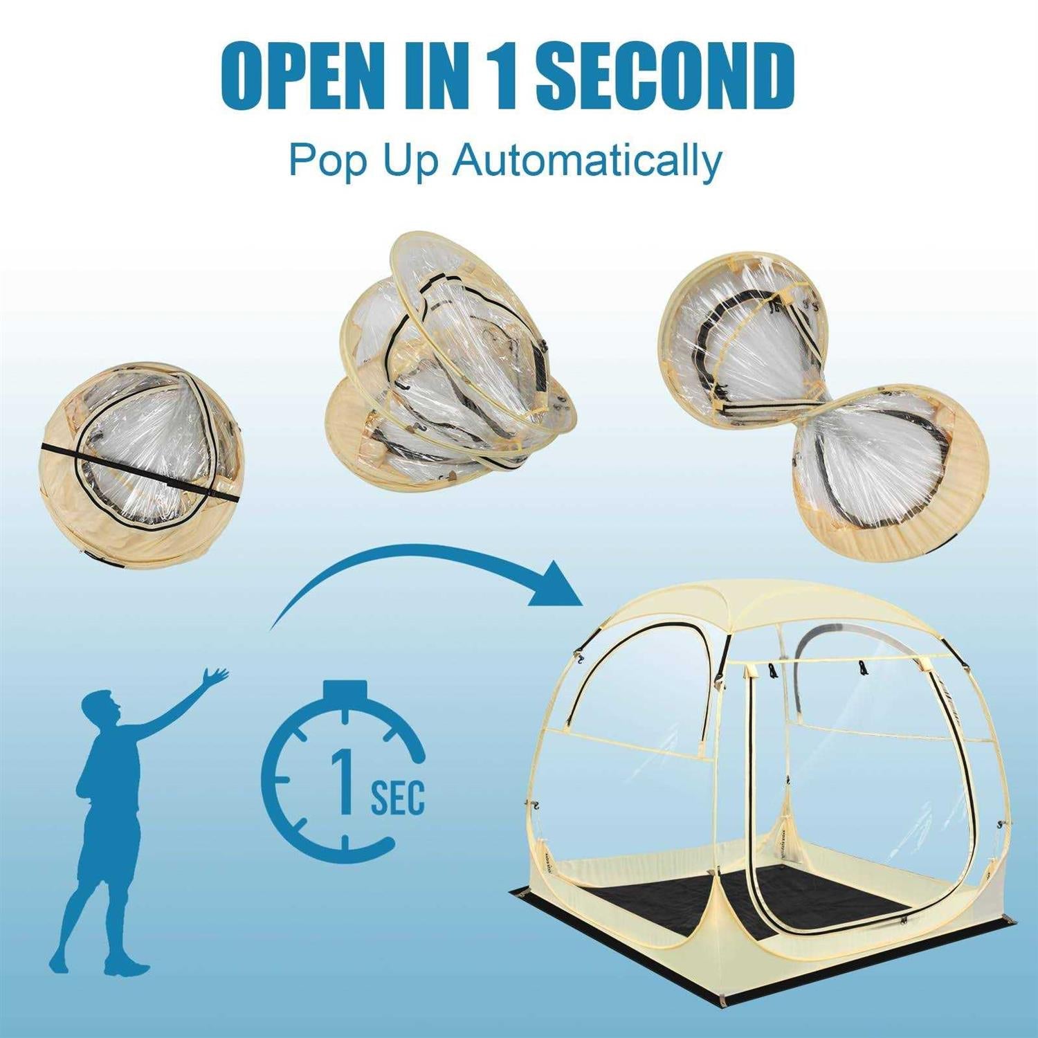 Pop-Up Bubble Tent Outdoor 1-6 Person a7