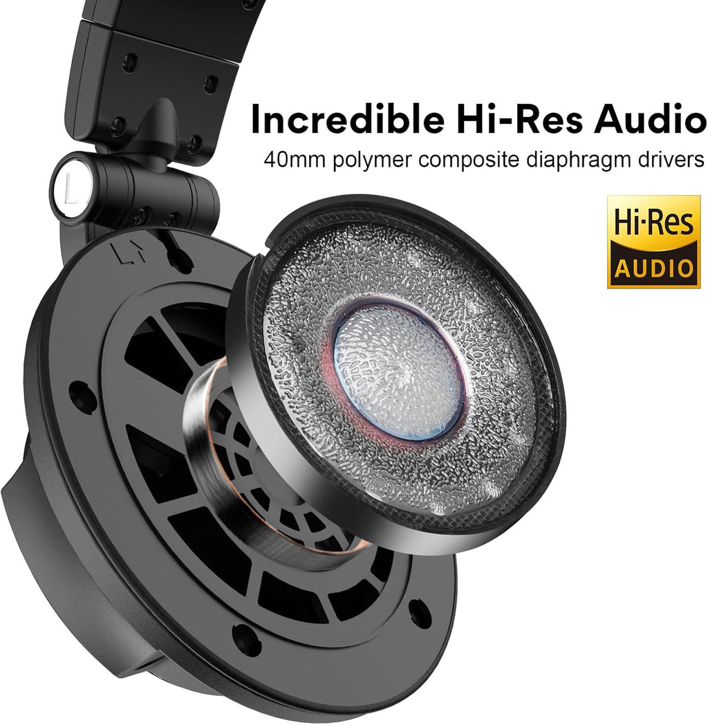 Studio Monitor Headphones for Mixing Mastering Editing, 250 Ohm, Velour Earmuffs, Wired Over Ear a7