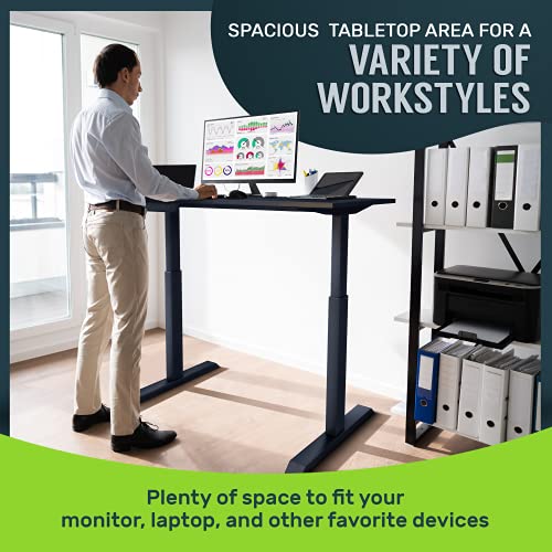 Electric Standing Desk Frame 60 x 24 Inch Motorized Workstation with Memory Settings a7