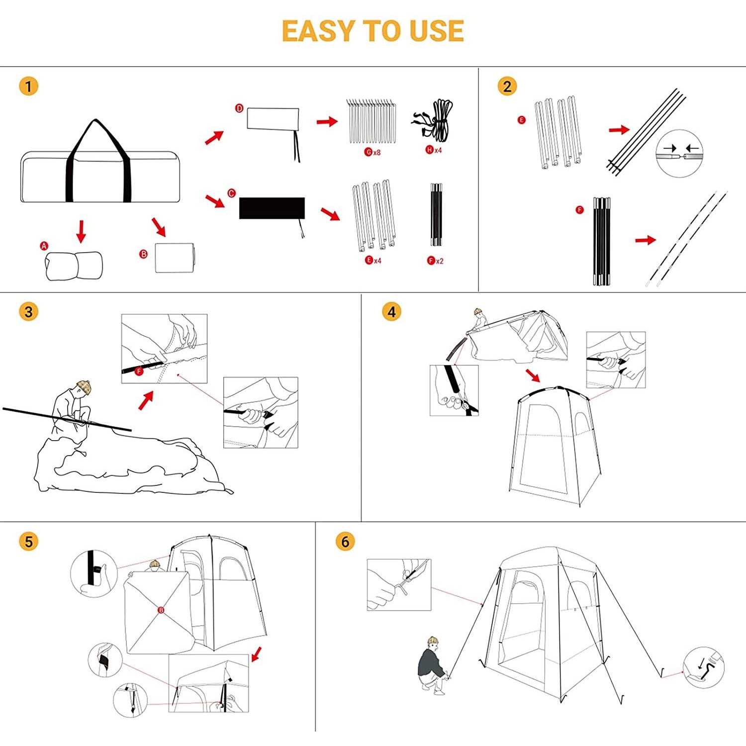Camping Shower Tent Portable Privacy Outdoor a7