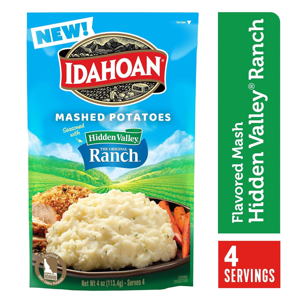 Mashed Potatoes with Ranch Seasoning, 4 oz Pack of 12 a7
