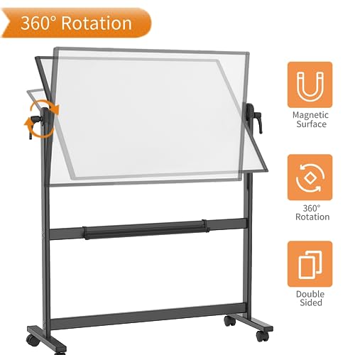 Magnetic Mobile Whiteboard 48x36 Aluminium Frame Stand k7