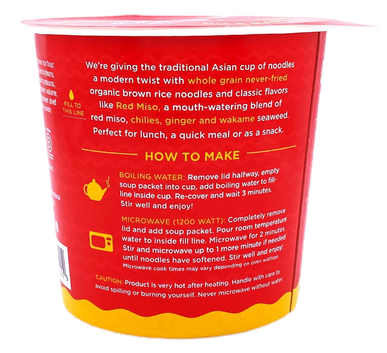 Red Miso Rice Ramen Soup Cup 2 OZ k7