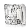8"D x 6"W x 8"H Wire basket for blankets, kids toys, food and organized pantries. Cool designed metal round storage blanket to this round wire basket to decorate your bedroom and living room