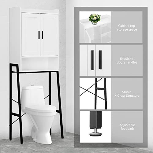 Over The Toilet Storage Cabinet Wooden Organizer Shelf 7k