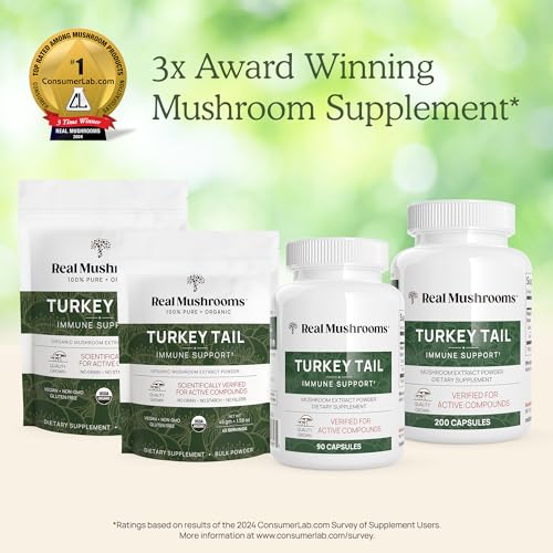 Turkey Tail Mushroom Powder Organic Supplement 7k