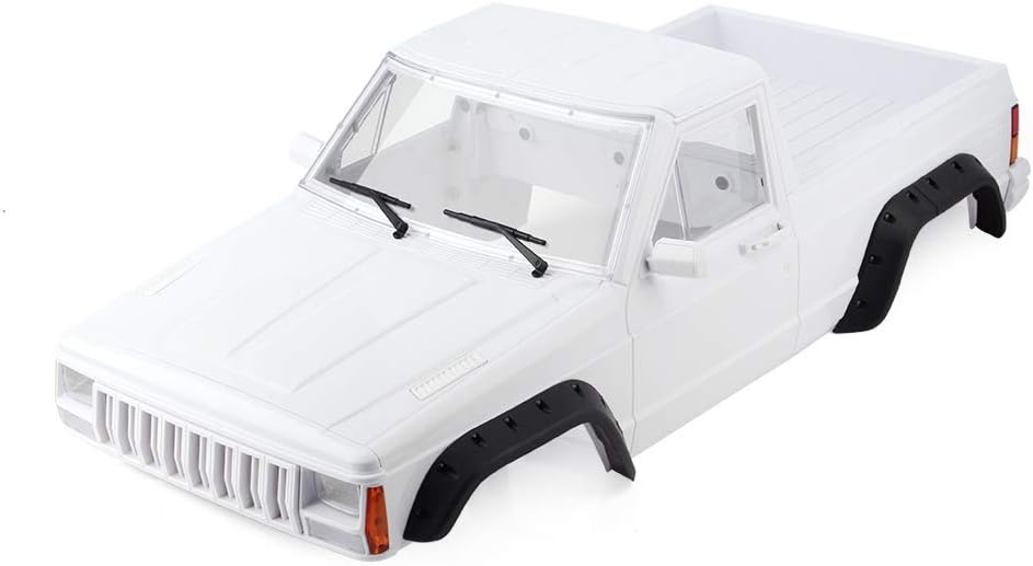 RC Crawler Pickup Truck Shell Kit 313mm Wheelbase White k7m