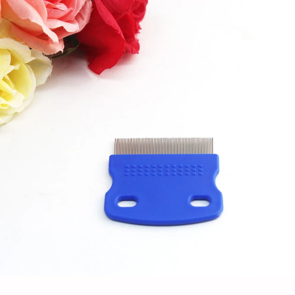 Pet Hair Grooming Comb Stainless Steel Fine Toothed a7