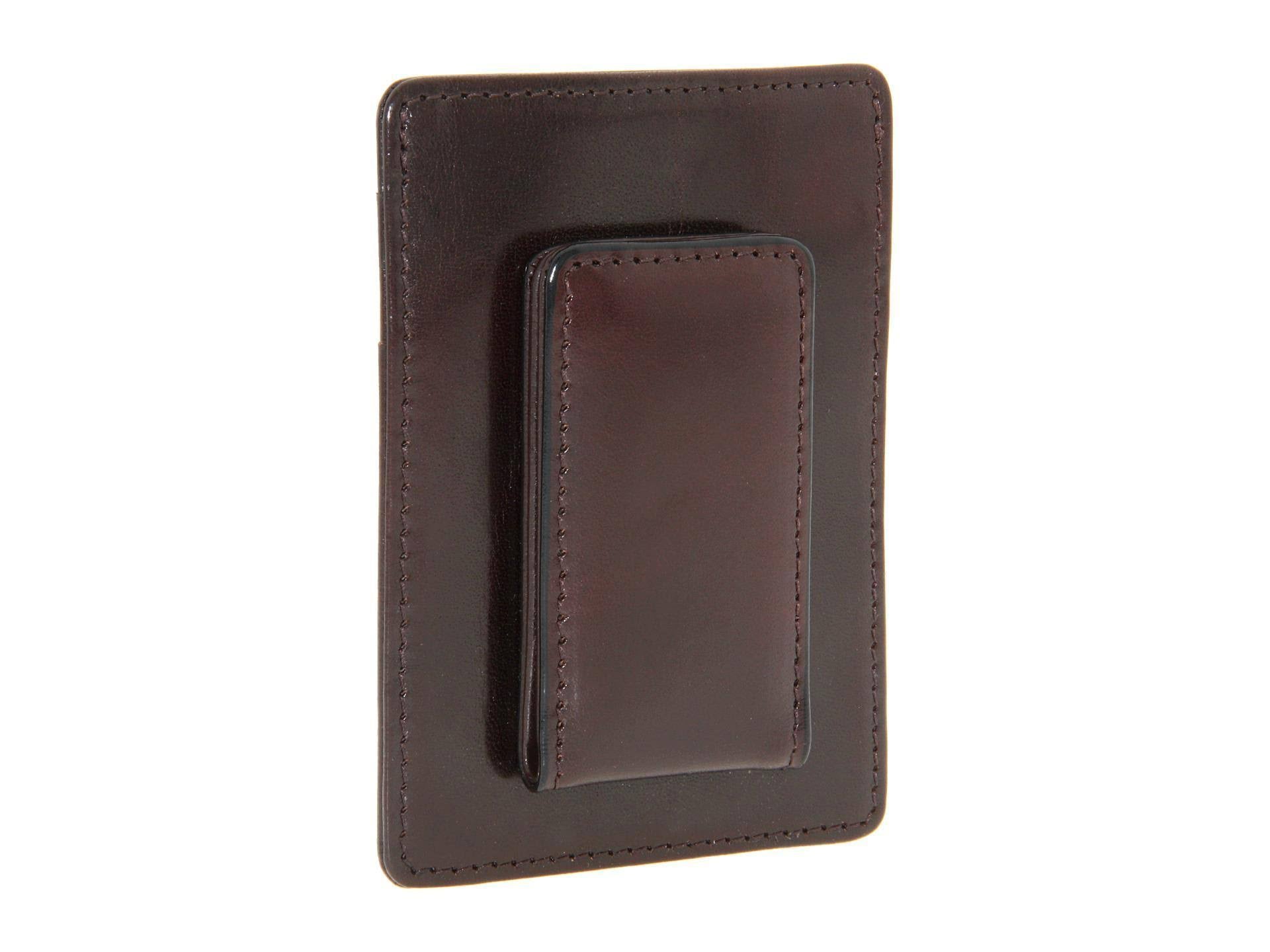Leather Front Pocket Wallet Cognac k7