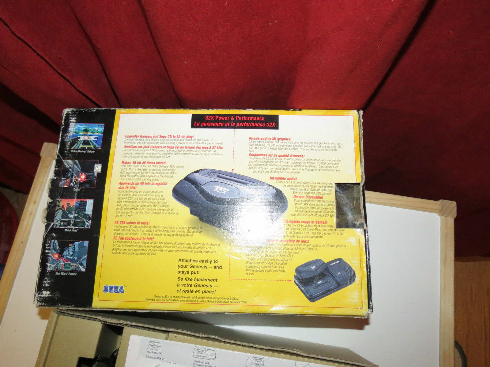 32X System Console with Power Supply & Link Cable a7