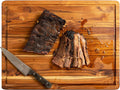 Terra Teak Large Wooden Cutting Board with Juice Groove, 24 x 18 x 1.5 Inch, Brazilian Teak Wood