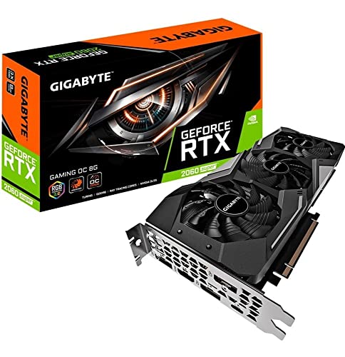 GIGABYTE GeForce RTX 2060 SUPER GAMING OC 8G Graphics Card, 3X Windforce Fans,8GB 256-bit GDDR6, GV-N206SGAMING OC-8GC Video Card