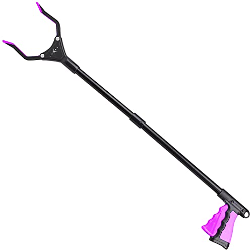Reacher Tool 32" Steel Foldable Pick Up Stick with Magnetic Tip a7