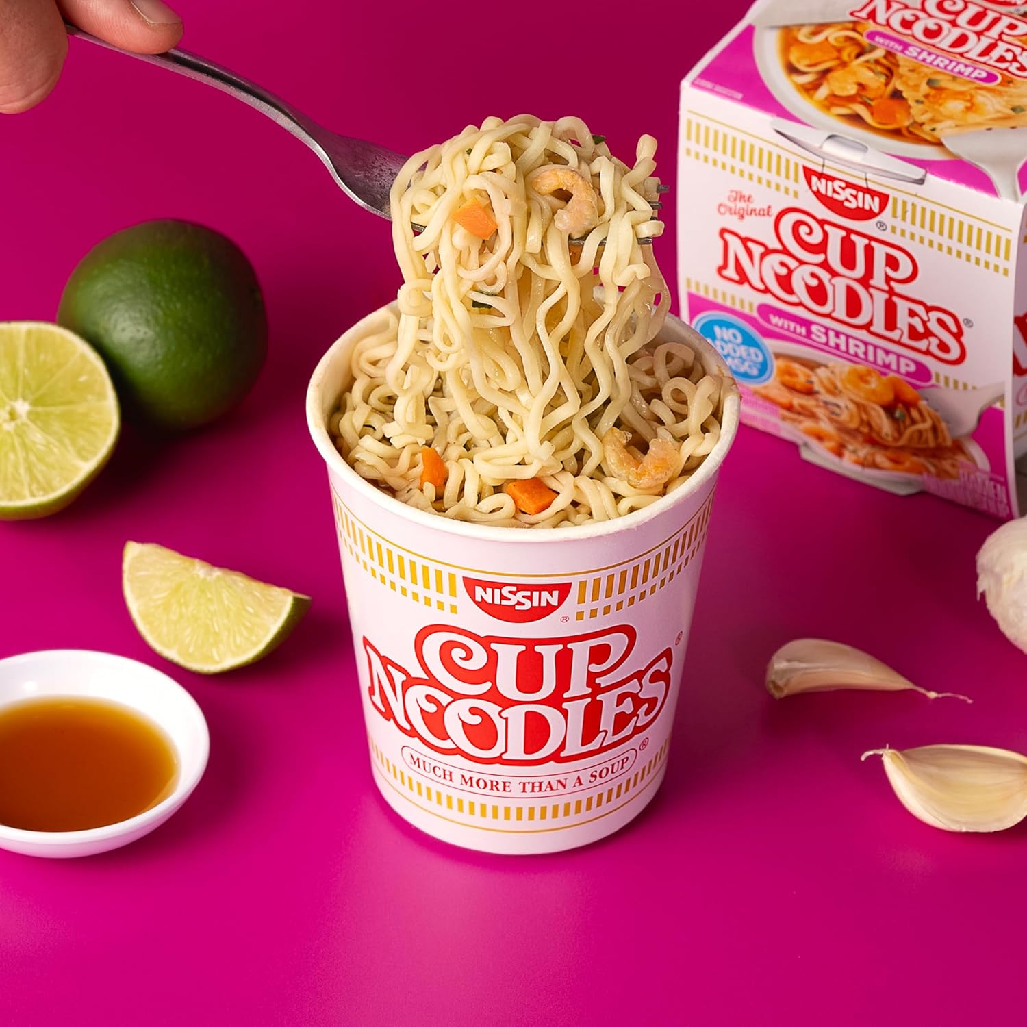 Cup Noodles Soup Shrimp Flavor 2.25 oz x12 a7