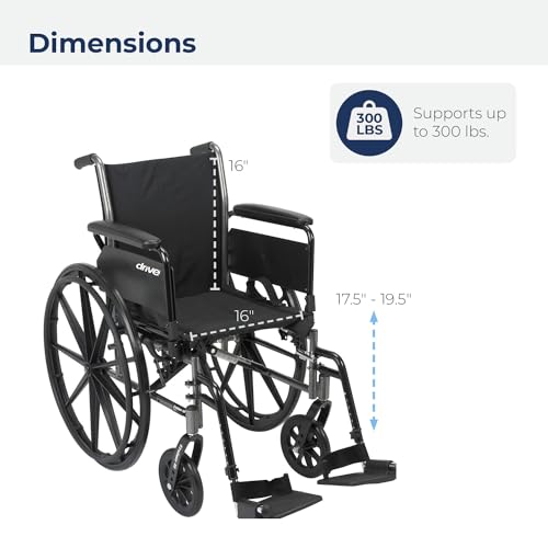 Wheelchair with Removable Arms and Swing Footrests 20 Seat k7