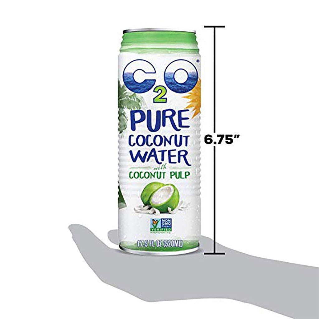 Coconut Water with Pulp, No Added Sugar, 17.5 fl oz Pack of 12 k7
