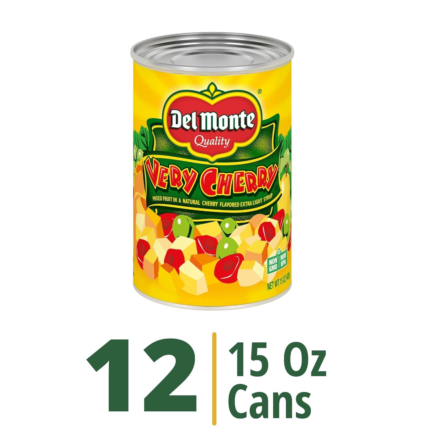 Cherry Mixed Fruit in Light Syrup Canned 12 Pack 15 oz a7