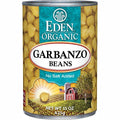 Eden Organic Garbanzo Beans, 15 oz Can, No Salt, Non-GMO, Gluten Free, Vegan, Kosher, U.S. Grown, Heat and Serve, Macrobiotic, Chickpeas