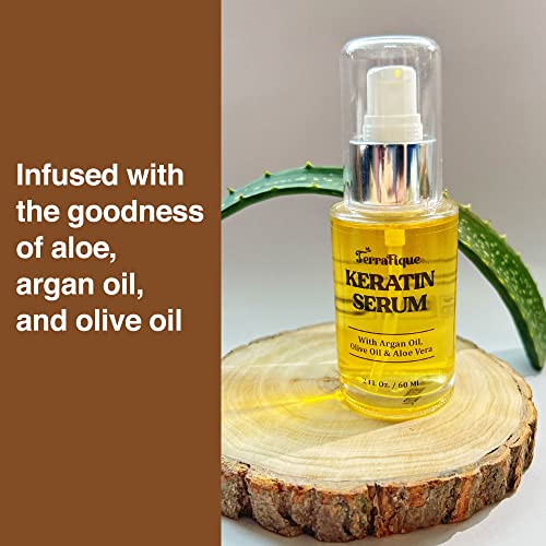 Keratin Hair Serum Anti Frizz Leave In Conditioner Argan Oil 2 Fl Oz k7