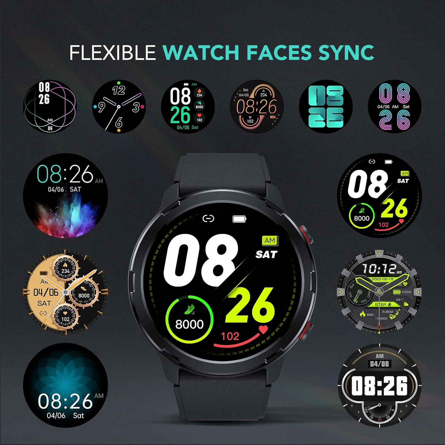 Smart Watch GPS Fitness Tracker Heart Rate Sleep Monitor IP68 Waterproof a7