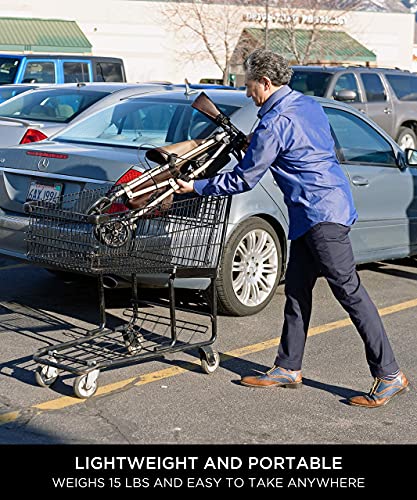 Foldable 4-Wheel Rollator with Seat for Seniors k7m