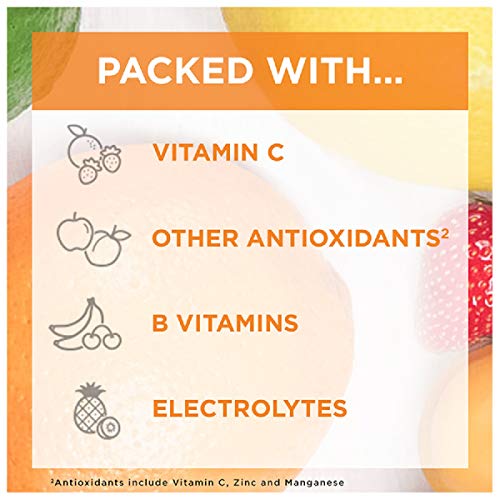 Dietary Supplement Fizzy Drink Mix with Vitamin C, Raspberry, 30 Count x2 k7
