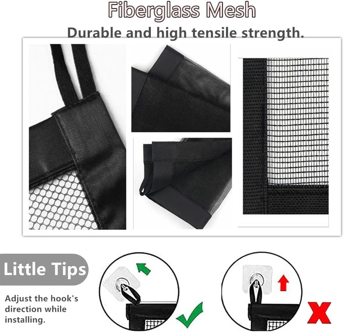 Pet Gate for House 43.3 W x 28.3 H Retractable Mesh Baby Gate for Stairs No Drilling, Black k7