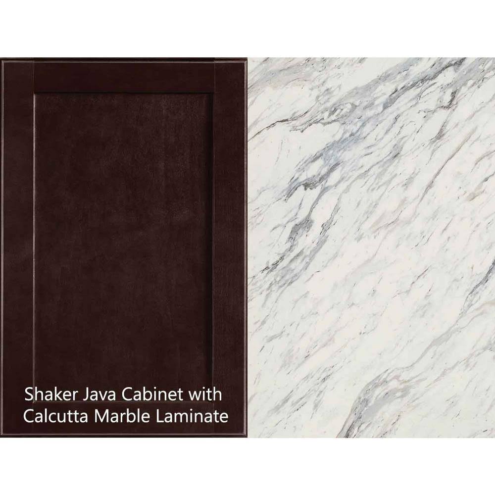 Laminate Countertop Kit Calcutta Marble Valencia Edge k7