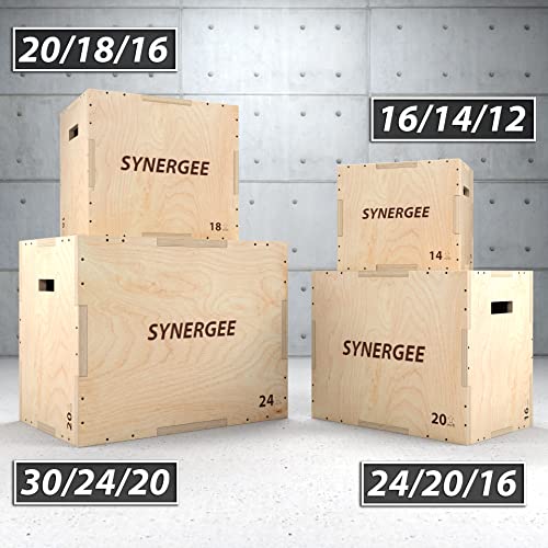 Wood Plyometric Box for Jump Training 3-in-1 k7