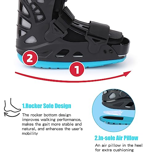 Tall Walker Fracture Boot Inflatable Air Cast for Ankle Pain Recovery q7