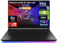 ASUS ROG Strix SCAR AI Gaming Laptop 18in 240Hz Mini LED WQXGA Display (Intel Ultra 9- 275HX, NVIDIA GeForce RTX 5090 24GB, 32GB DDR5, 2x8TB PCIe SSD (16TB), RGB KB, 2 Thunderbolt 5, Win 11 Pro)