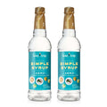 Jordan's Skinny Mixes Natural Simple Syrup, Sugar Free Coffee Syrup, 25.4 Ounce Bottle (Pack of 2)