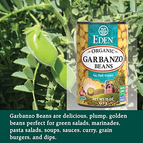 Organic Garbanzo Beans 15 oz No Salt Non-GMO Chickpeas k7