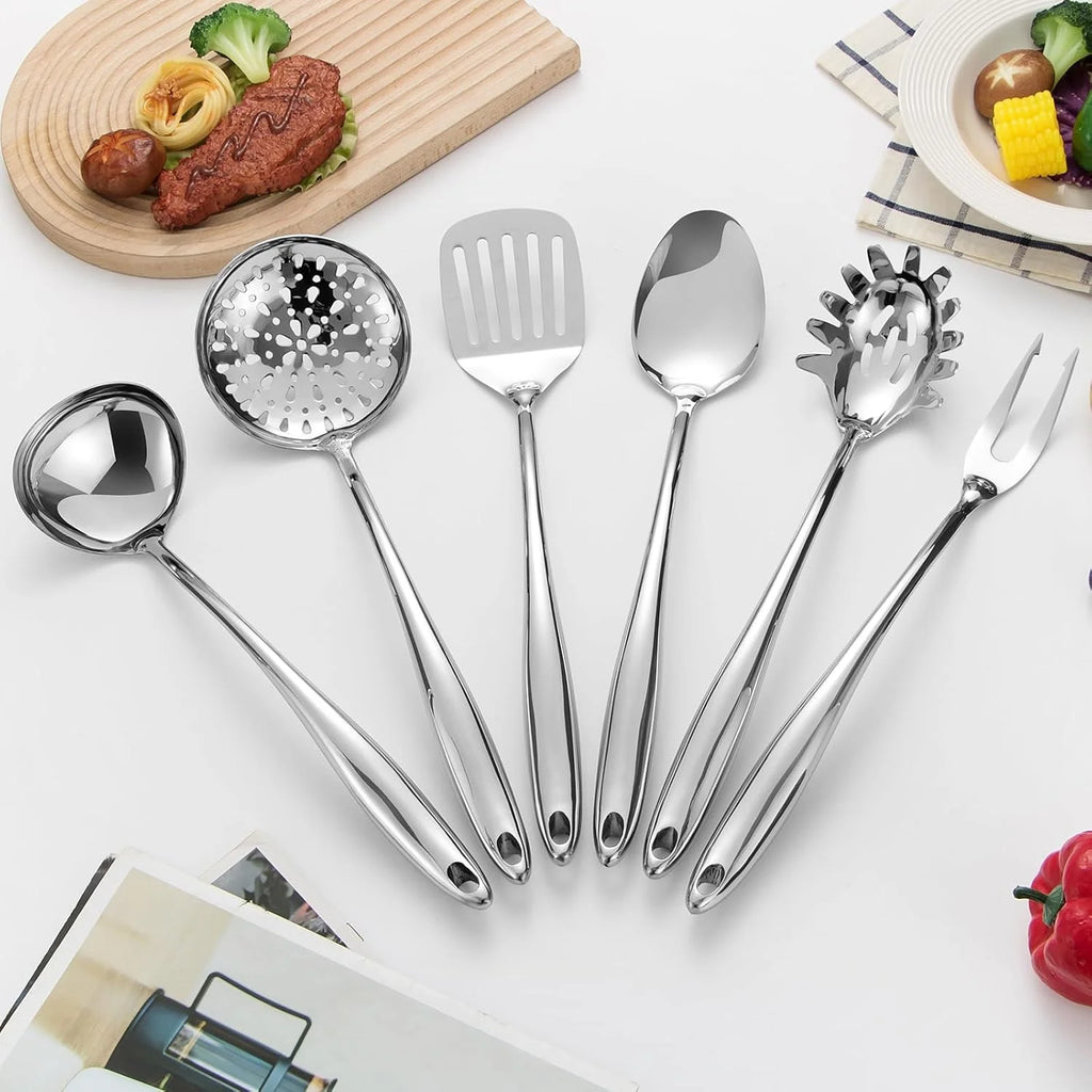 Stainless Steel Kitchen Utensils Set 11 Piece Gold Matte q7