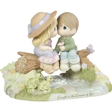 Porcelain Figurine, Caught in Current of Love Limited Edition k7m