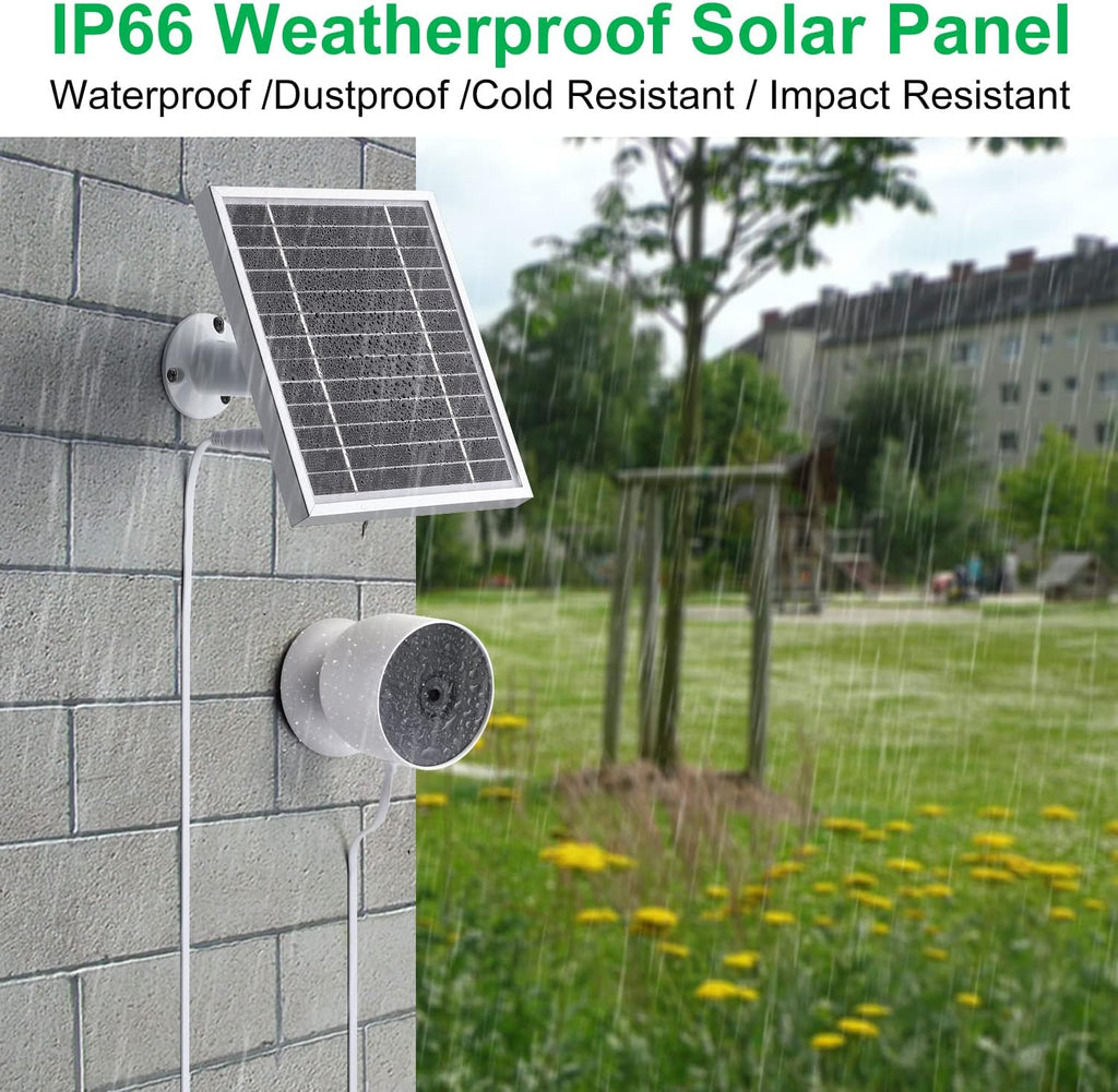 Solar Panel for Battery Camera Silver a7
