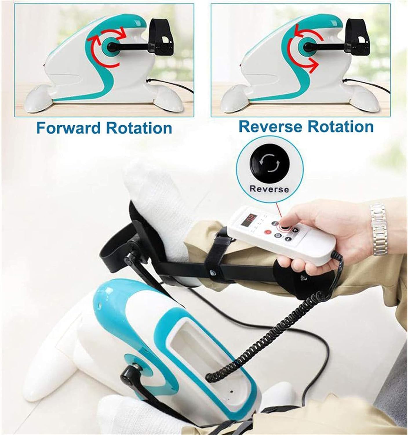 Pedal Exerciser with LCD Display, Portable Mini Exercise Bike k7q
