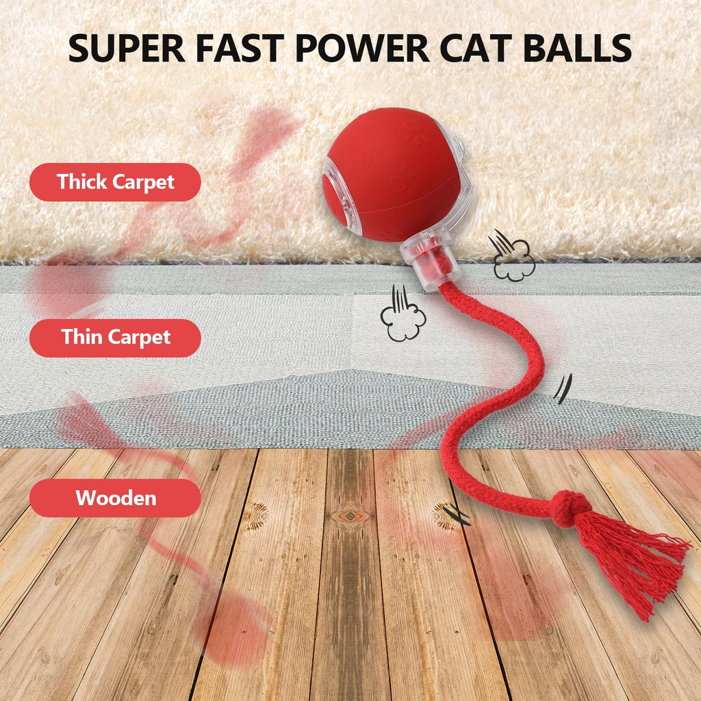 Interactive Cat Toy with Motion-Activated Rolling Ball7k