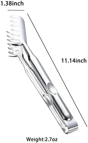 Spaghetti Pasta Tongs Set, Stainless Steel, 12 Inch a7