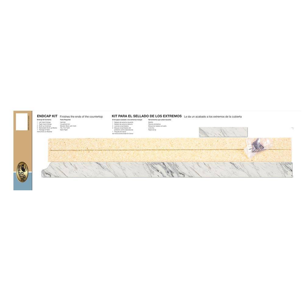 Laminate Countertop Kit Calcutta Marble Valencia Edge k7