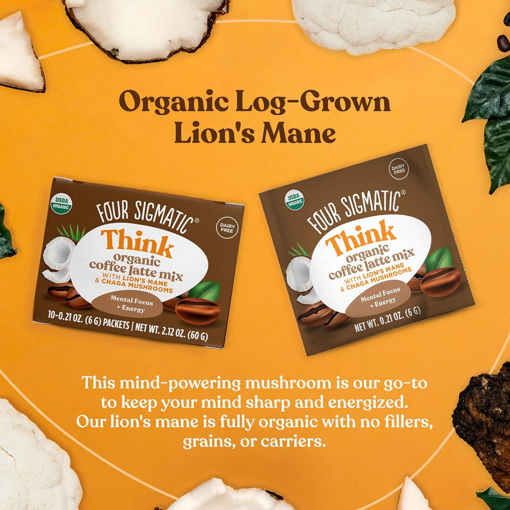 Organic Instant Coffee Latte Mix with Lion's Mane & Coconut Milk Powder a7