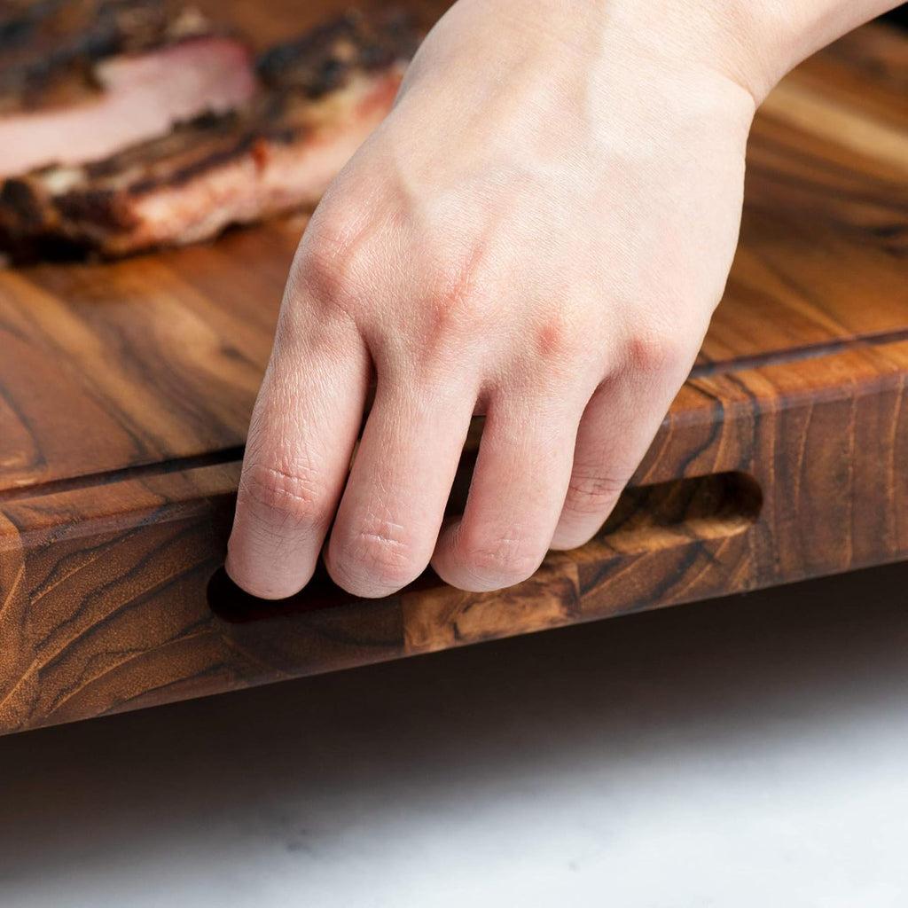 Large Wooden Cutting Board with Juice Groove 24x18x1.5 Inch a7