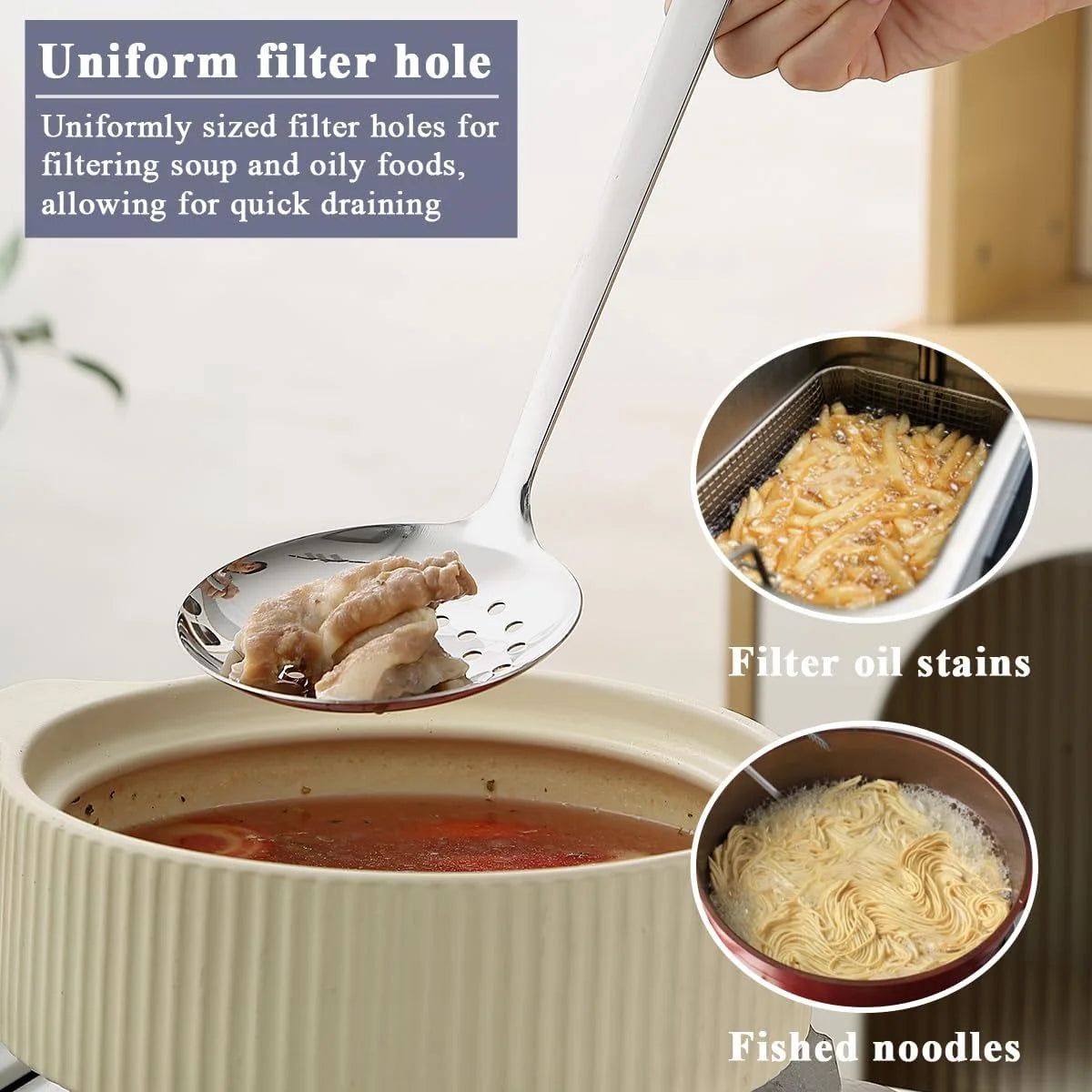 Gold Kitchen Utensils Set 6pcs Titanium Plating Stainless Steel a7